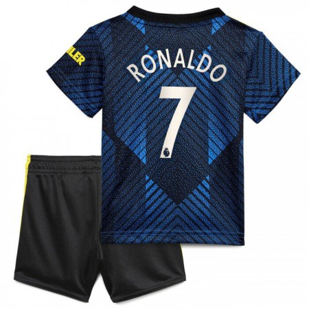 Billiga Fotbollströjor Manchester United Cristiano Ronaldo 7 Barn Tredje tröja 2021/22 Kortärmad